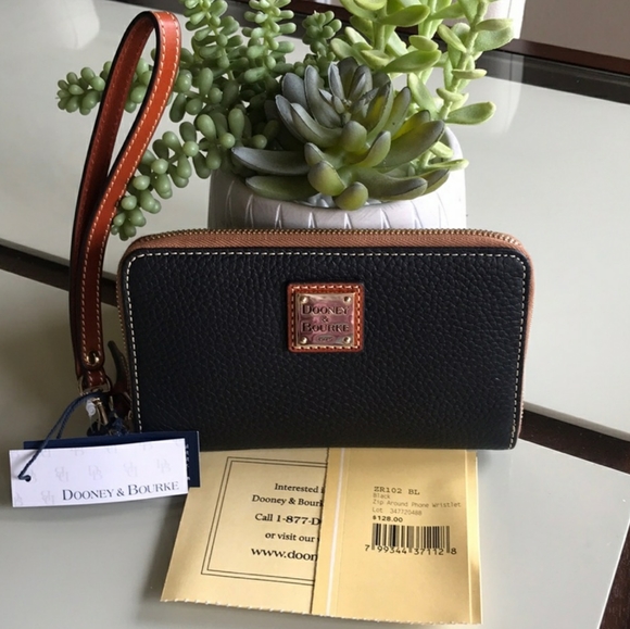 Dooney & Bourke Zip Around Phone Wristlet